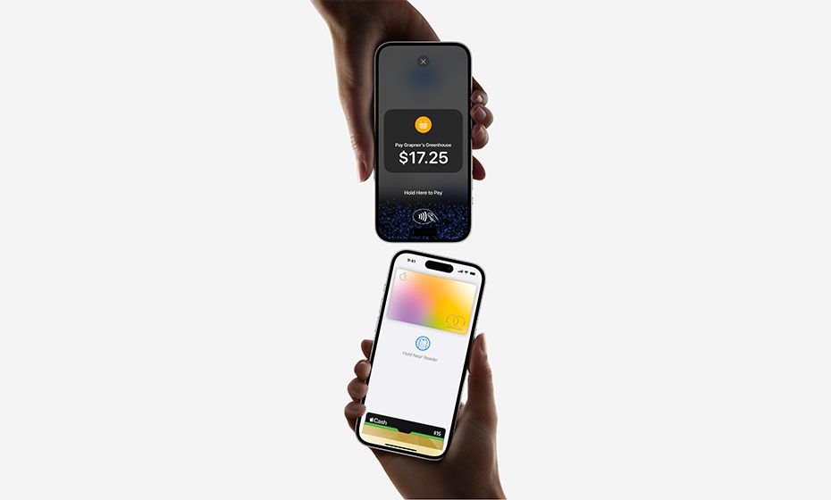 Two phones using American PaySave's Tap to Pay app